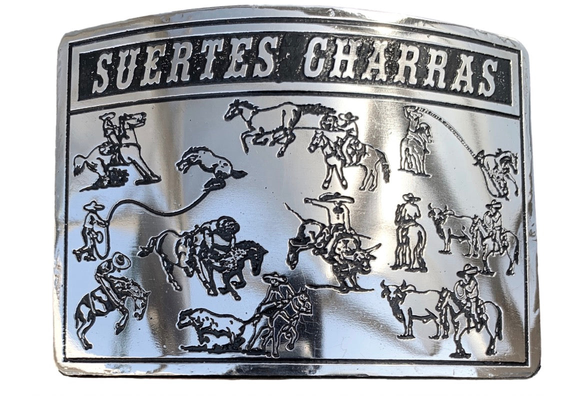 Hebilla de acero charra