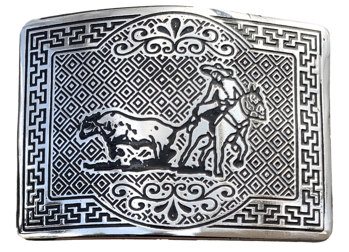 Hebilla de acero charra